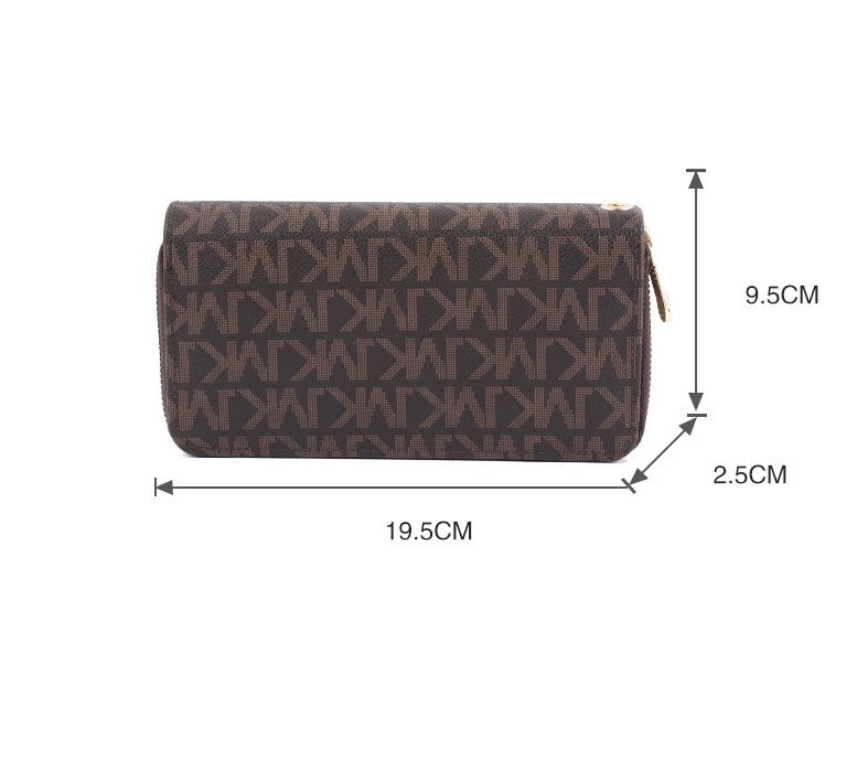 Impression de plusieurs emplacements pour cartes, nouveau sac à main à fermeture éclair de grande capacité