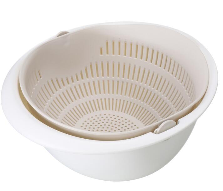 Panier de vidange d'évier à Double vaisselle, panier de fruits de lavage de panoramique de cuisine