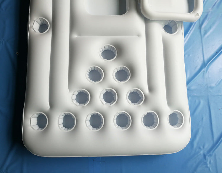 Boya inflable para Beer Pong. Colchón hinchable Pool Beer Pong. juego de beber inflable