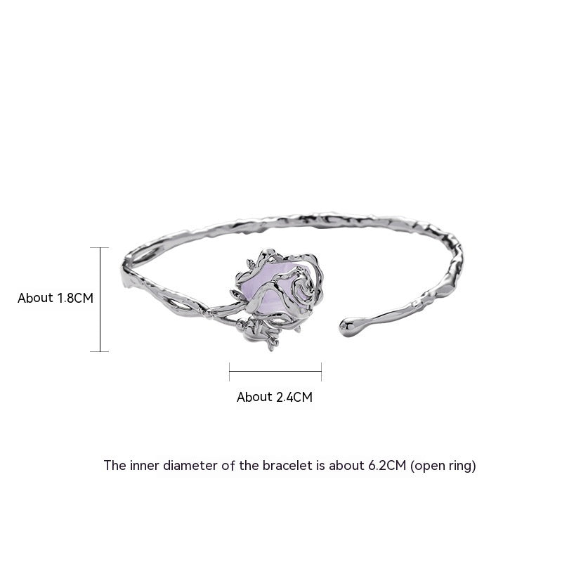 Pendientes originales de la serie Metal Rose