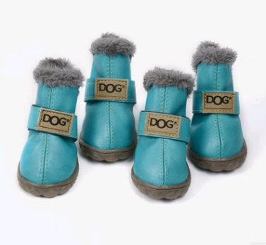 Les bottes de neige épaisses pour chien gardent au chaud les chaussures VIP d'automne et d'hiver de Teddy