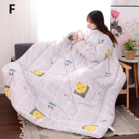 Couette d'hiver paresseuse avec manches