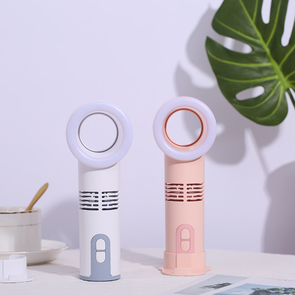 Mini refroidisseur rechargeable USB de ventilateur sans lame portatif avec indicateur LED