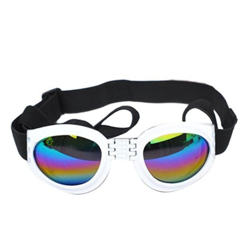 Gafas de sol para perros, gafas impermeables plegables de tamaño mediano, gafas de protección UV para mascotas