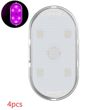 Lampe d'ambiance de chargement USB tactile dans la voiture