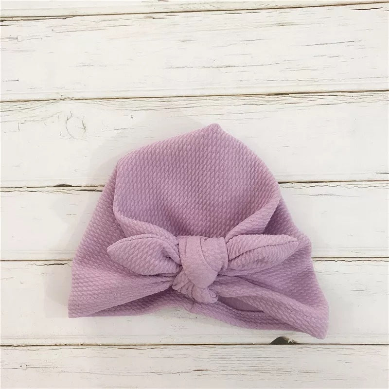 Bonnet bébé avec nœud