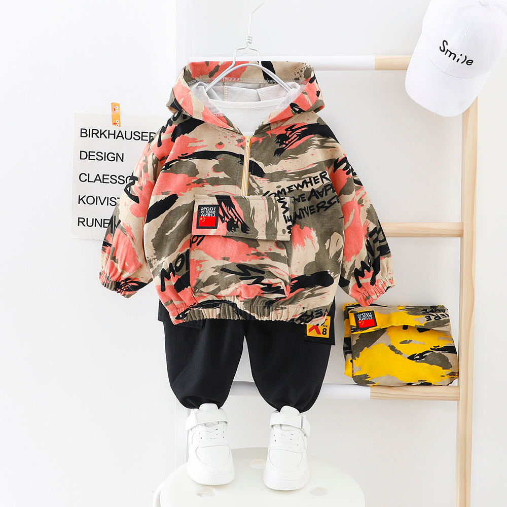 Vêtements pour enfants camouflage décontractés sauvages