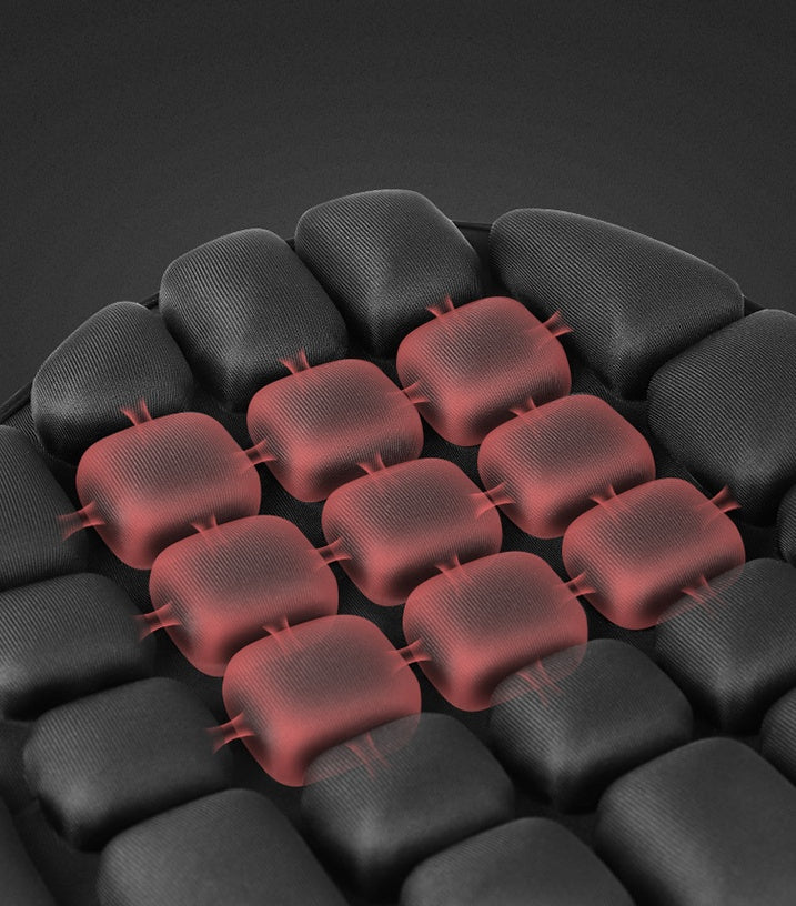 Airbag tridimensionnel pour coussin moto