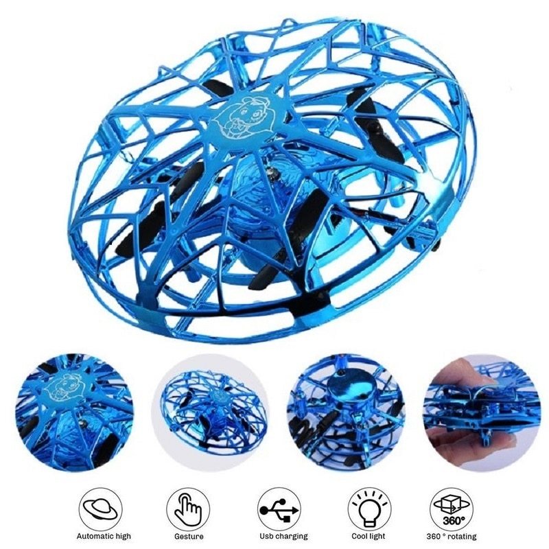 Hélicoptère volant Mini Drone UFO RC Drone induction infrarouge