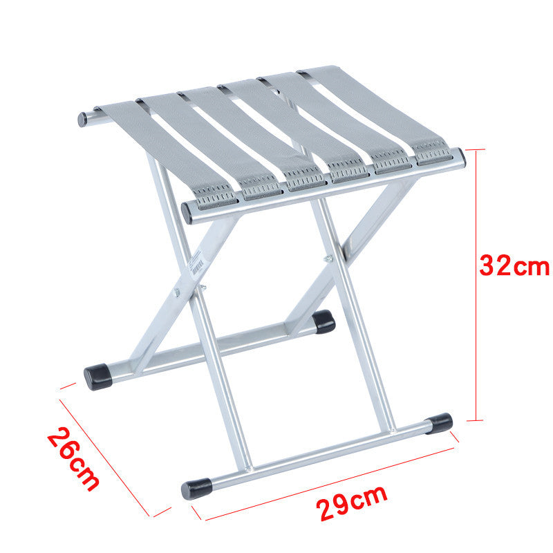 Silla plegable portátil para exteriores.