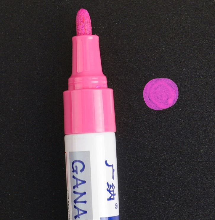 Stylo étanche coloré, bande de roulement de pneu de voiture, peinture permanente en métal CD