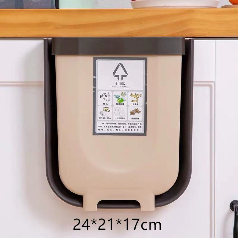 Poubelle murale pliable
