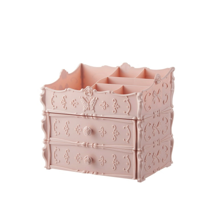 Organisateur de maquillage Transparent, boîte de rangement de cosmétiques, tiroir de bureau, bacs de rangement de bijoux et de beauté, rouge à lèvres, cadeaux de noël
