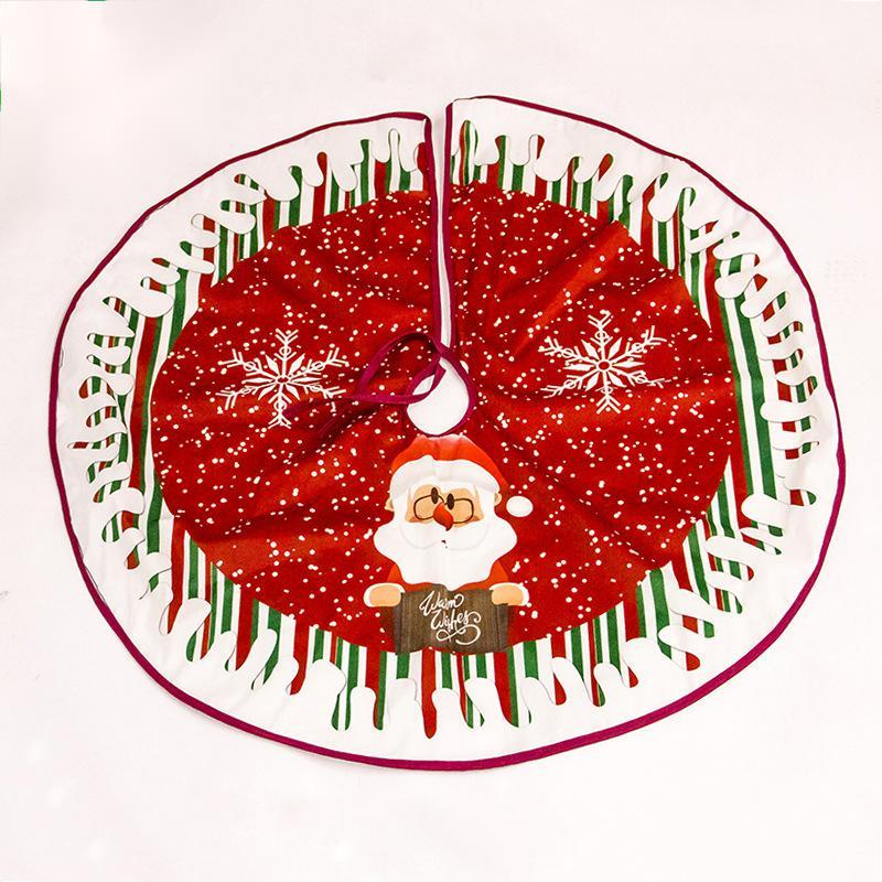 Jupe d'arbre de Noël Décorations d'arbre de Noël Cadeaux de Noël Assortiment de scènes de Noël