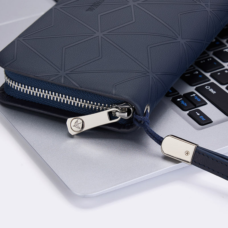 Cartera larga de poliéster para hombre