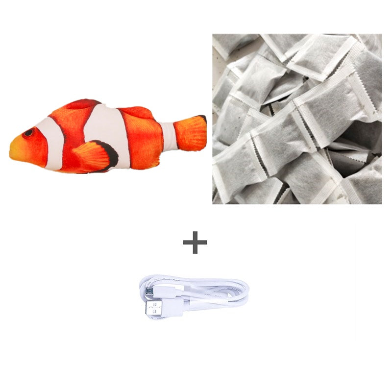 Version sans pince à chat - Jouet de poisson électrique de simulation de poisson sauteur électrique