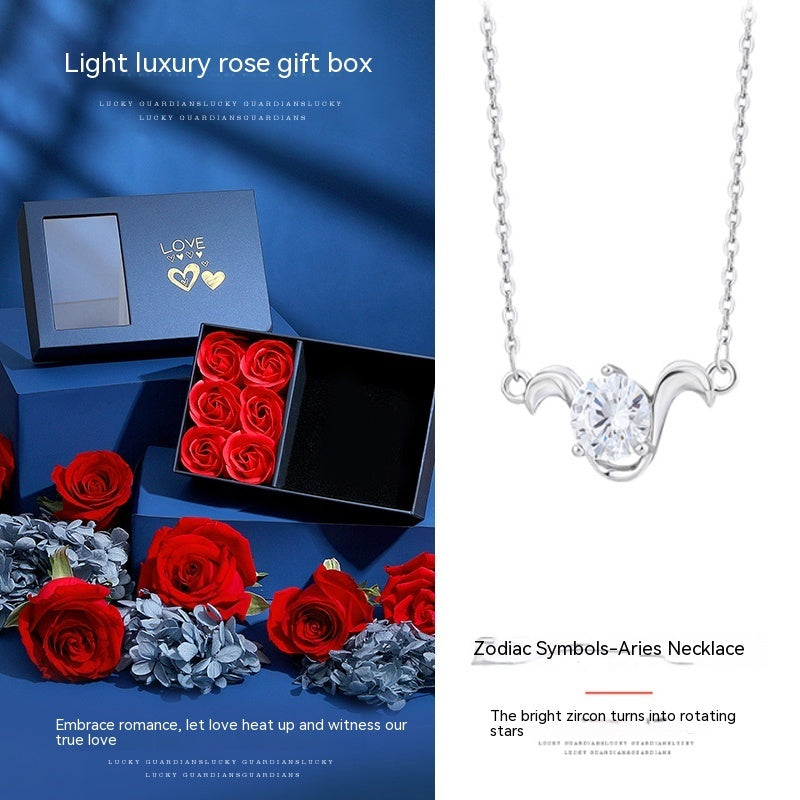 Collier Douze Constellations Femme Argent Sterling