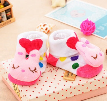 Chaussettes bébé en coton chaussettes de noël pour nouveau-nés cadeau Lot Animal antidérapant avec semelles en caoutchouc pour enfant garçon fille nouveau-né chaussettes bébé 