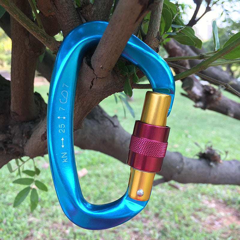 Hebilla de seguridad para escalada.