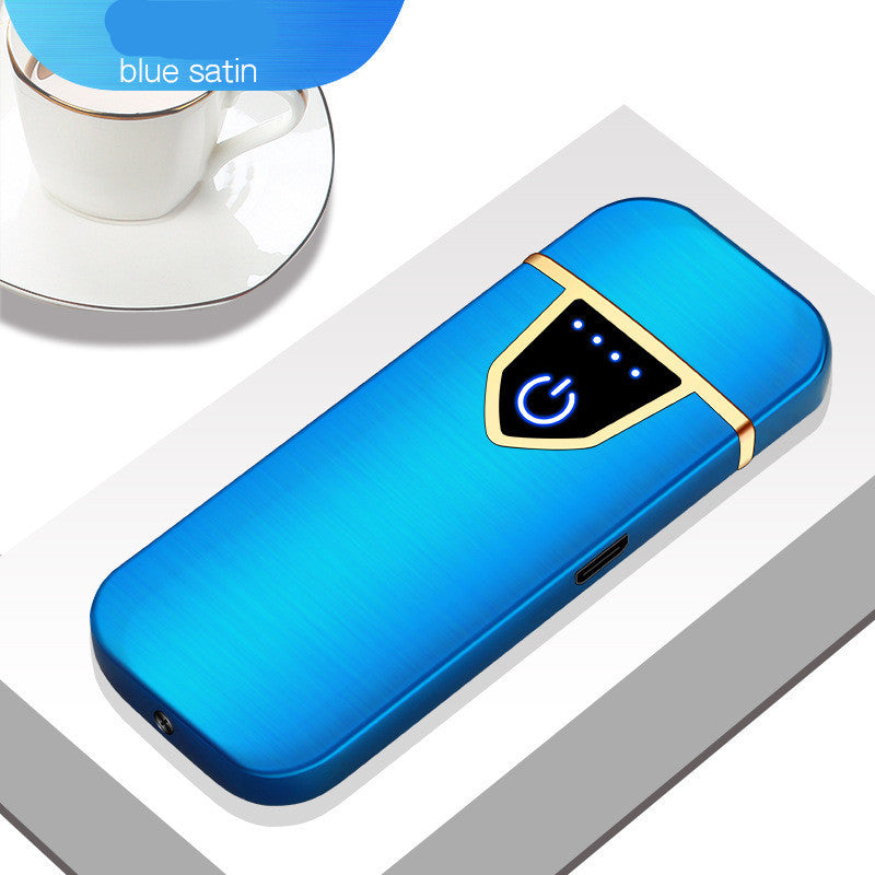 Personalized creative fingerprint induction charging cigarette lighter