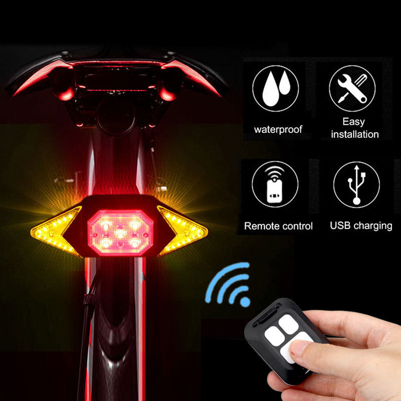 Señal de giro de bicicleta recargable por USB