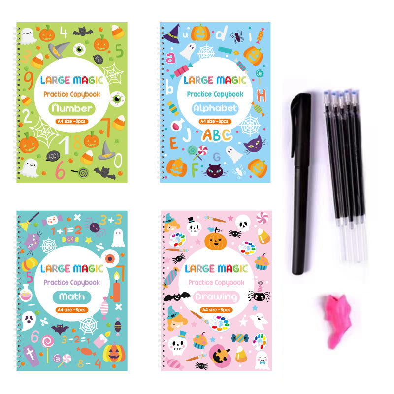Versión en inglés del cuaderno Groove, cuaderno gratuito de Navidad y Halloween, dibujos animados para niños