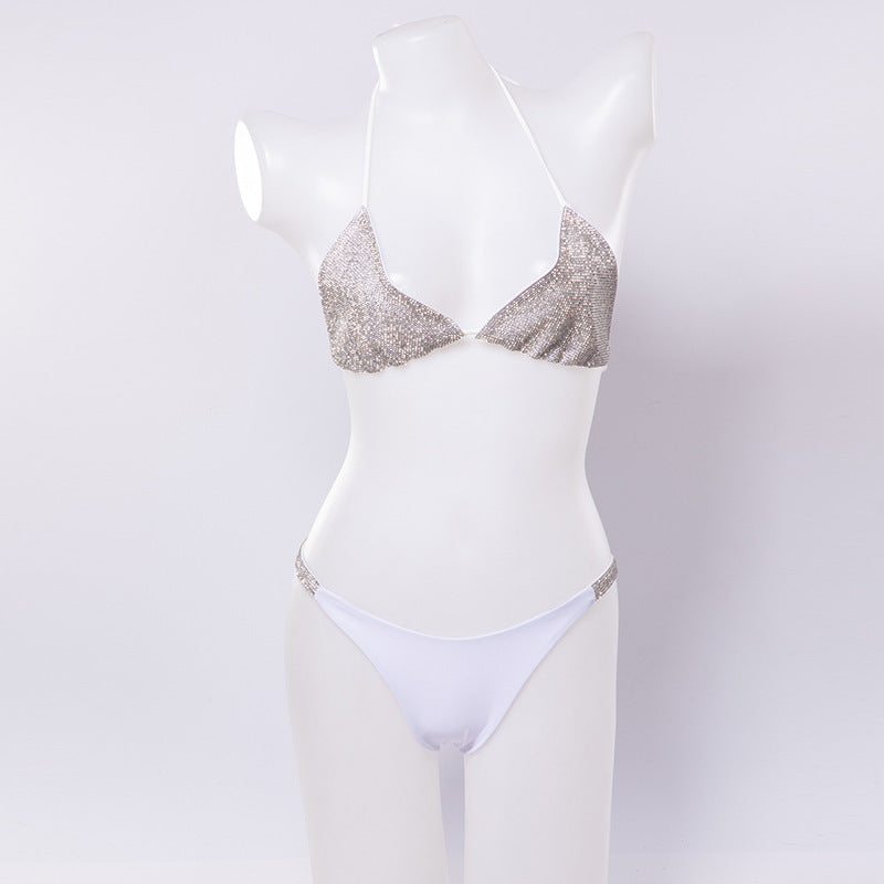 Ensemble soutien-gorge pour femmes, maillot de bain fendu pour vacances en bord de mer