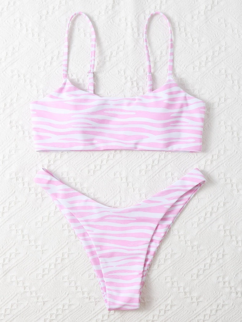 Traje de baño de moda para mujer Bikini de dos piezas