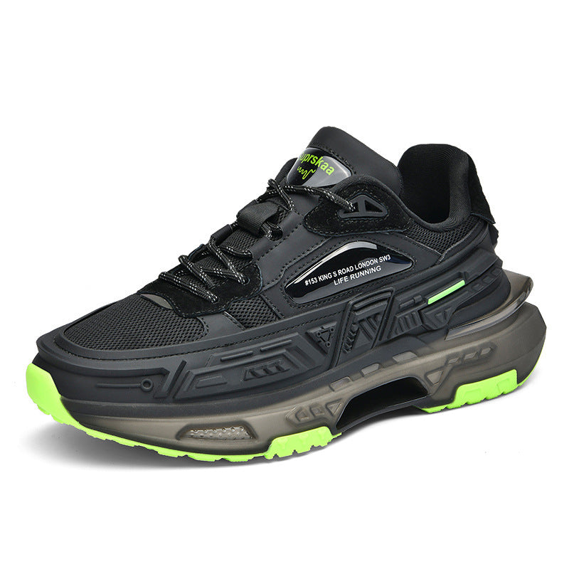 Baskets de course à plateforme Popcorn, chaussures basses décontractées Qiankun Wheel Mecha