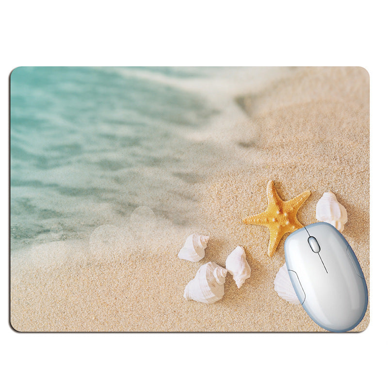 Bouteille de souhaits été plage vacances vent tapis de souris plage