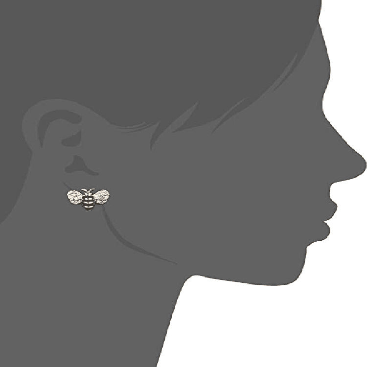 Europe et amérique mode créative Micro incrustation Zircon abeille dégoulinant boucles d'oreilles