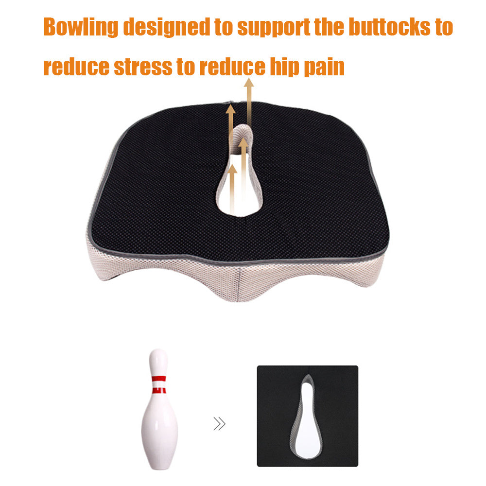 Coccyx orthopédique confortable en mousse à mémoire de forme chaise coussin de siège de voiture pour le bas du dos Coccyx hémorroïdes médicales coussin Almofadas 