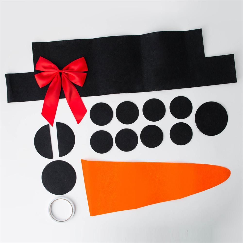 Decoración navideña de muñeco de nieve DIY