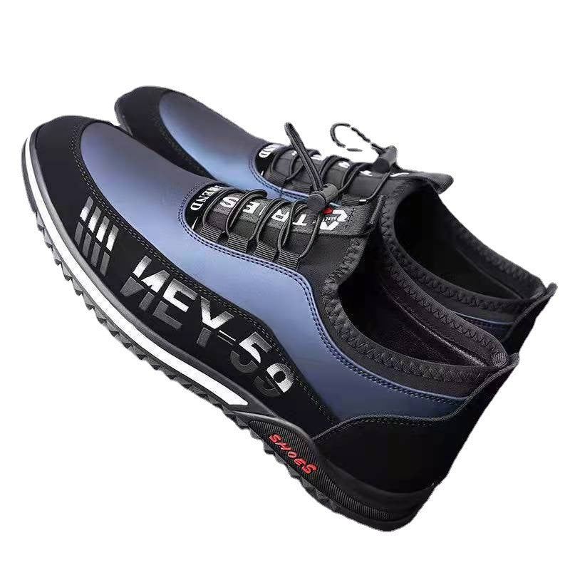 Zapatos casuales de hombre Zapatos de cuero sin cordones de moda