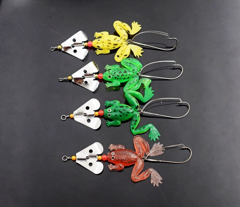 Paillettes tournantes et appât contre les grenouilles