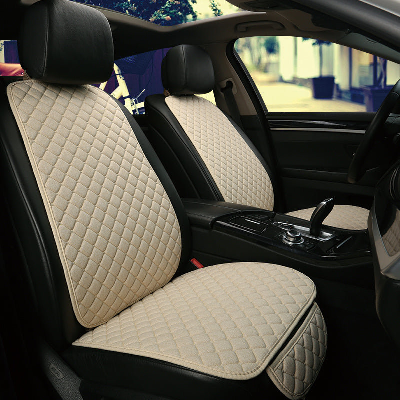 Protector de funda de asiento de coche de lino