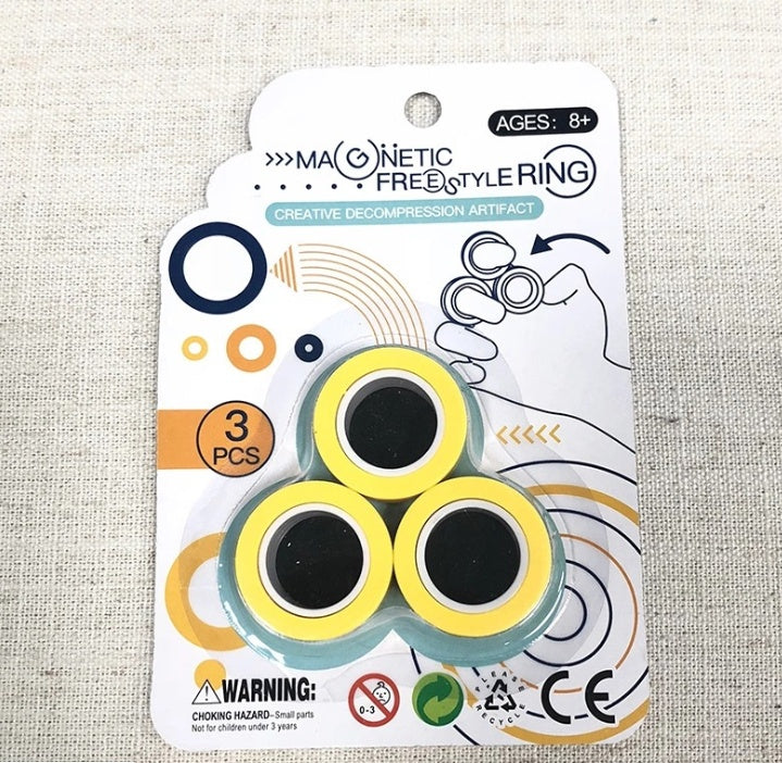 Anillo giratorio de dedo magnético