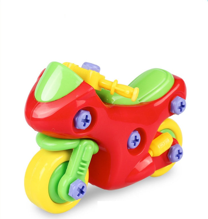 Démontage blocs d'assemblage jouets bricolage moto voiture modélisation bâtiment Construction écrous jouets pour enfants cadeaux