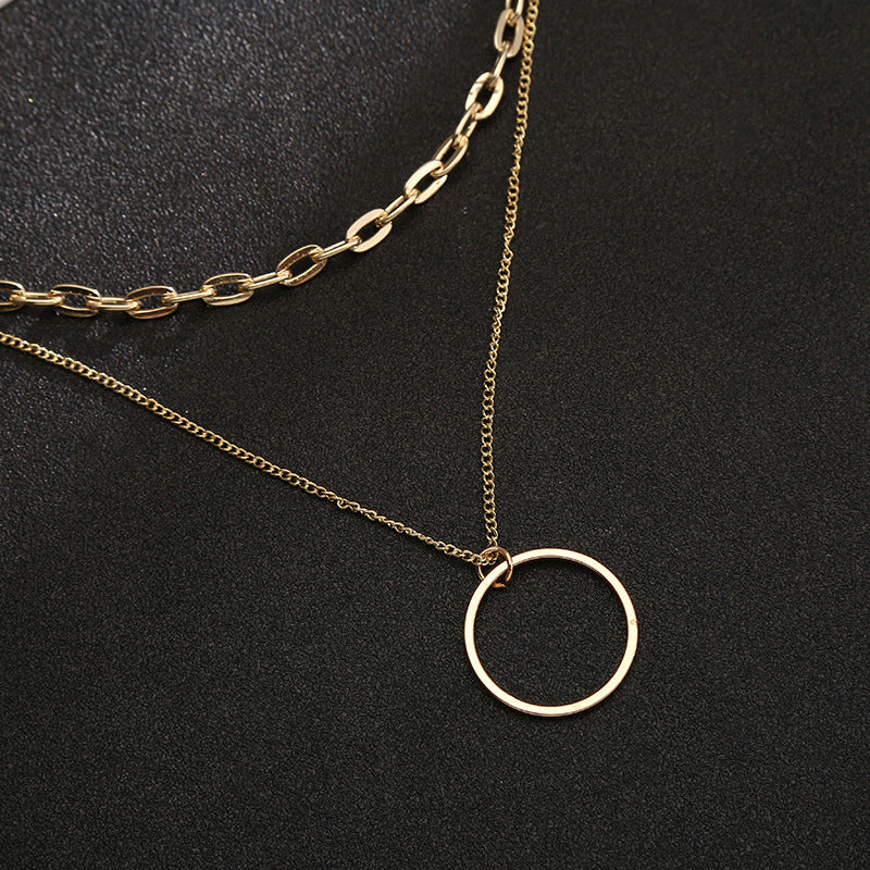 Collar retro Mujer europea y americana de lujo simple y ligera