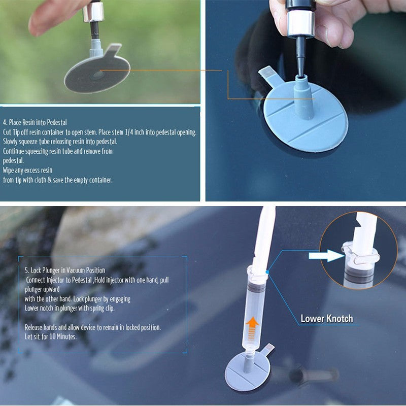 Kit de réparation de pare-brise de voiture bricolage