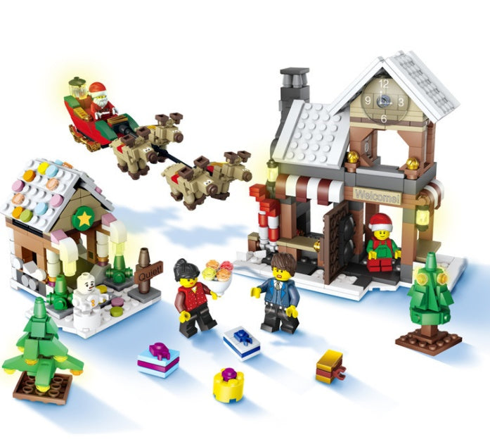 Bloc de construction de scène de Noël