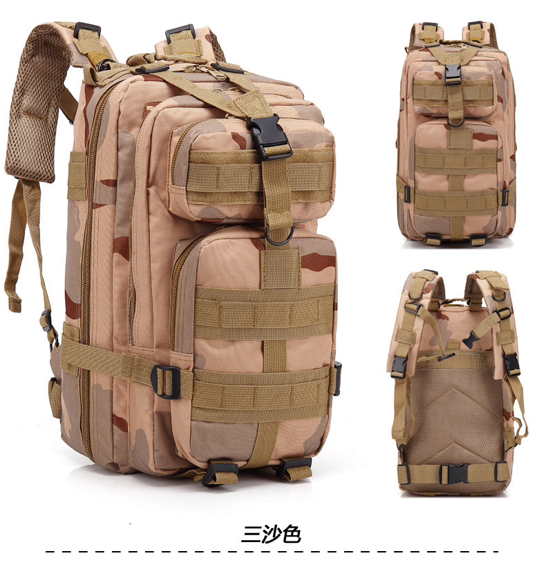 Mochila de camuflaje para deportes al aire libre, bolsa 3P mejorada, mochila de camuflaje, mochila táctica para viajes de acampada al aire libre
