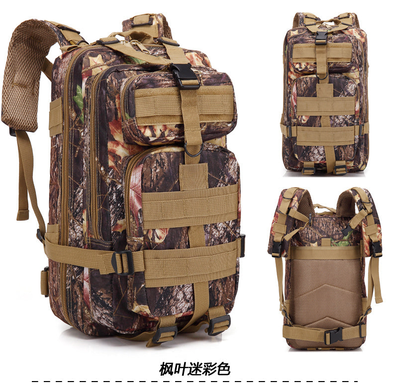 Mochila de camuflaje para deportes al aire libre, bolsa 3P mejorada, mochila de camuflaje, mochila táctica para viajes de acampada al aire libre