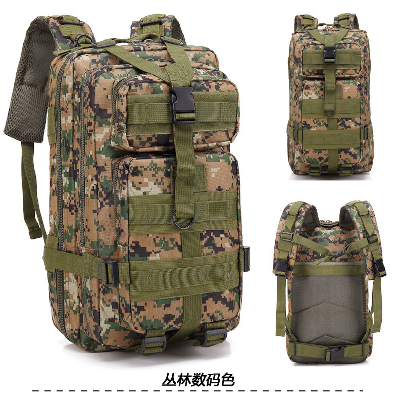 Mochila de camuflaje para deportes al aire libre, bolsa 3P mejorada, mochila de camuflaje, mochila táctica para viajes de acampada al aire libre