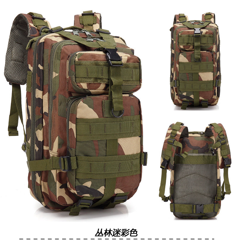 Mochila de camuflaje para deportes al aire libre, bolsa 3P mejorada, mochila de camuflaje, mochila táctica para viajes de acampada al aire libre