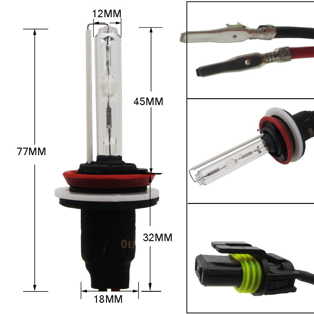 Las linternas del coche del LED HID nuevo estabilizador del punto culminante 55Wthin, lámpara de xenón del comercio exterior H1H3H4H7H11