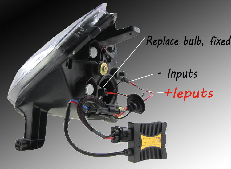 Las linternas del coche del LED HID nuevo estabilizador del punto culminante 55Wthin, lámpara de xenón del comercio exterior H1H3H4H7H11