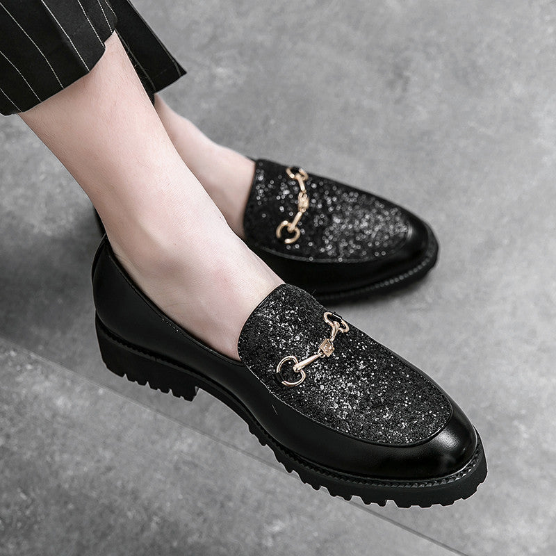 Zapatos de cuero casuales británicos para hombres