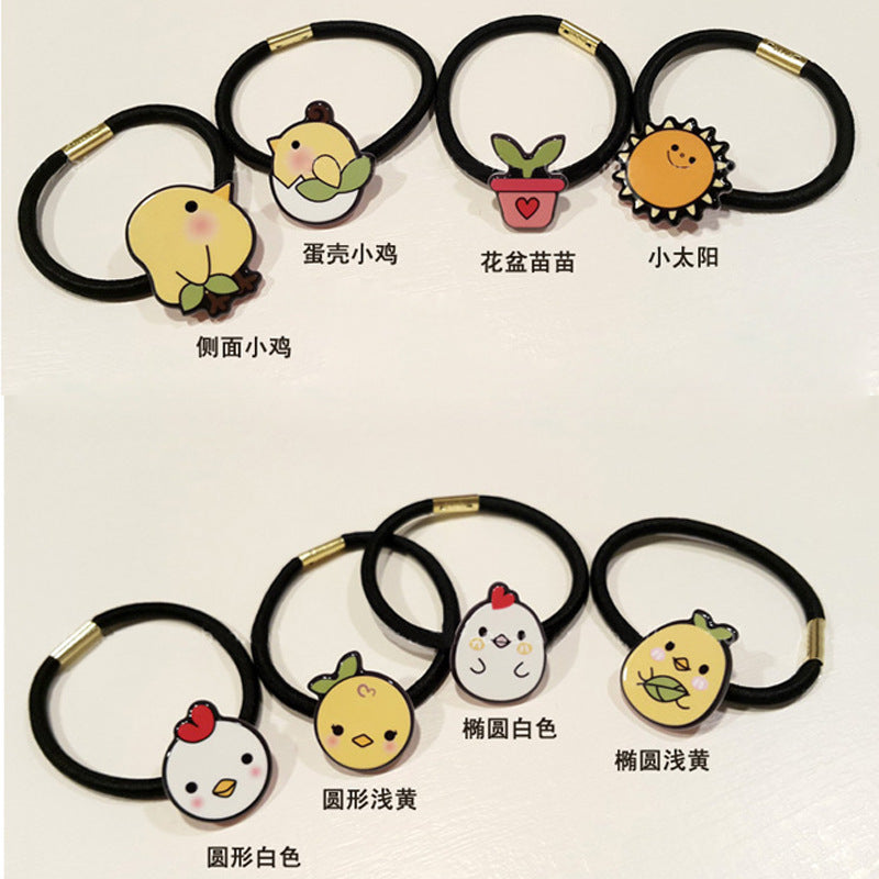 Accessoires pour cheveux en corde de poils d'animaux de dessin animé