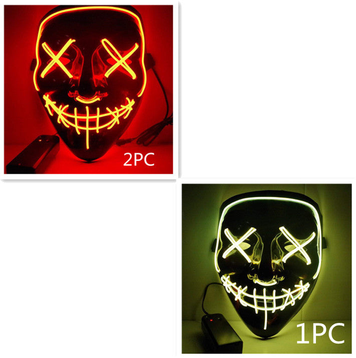 Máscara luminosa Line Up Festive Led Glitter Grimace